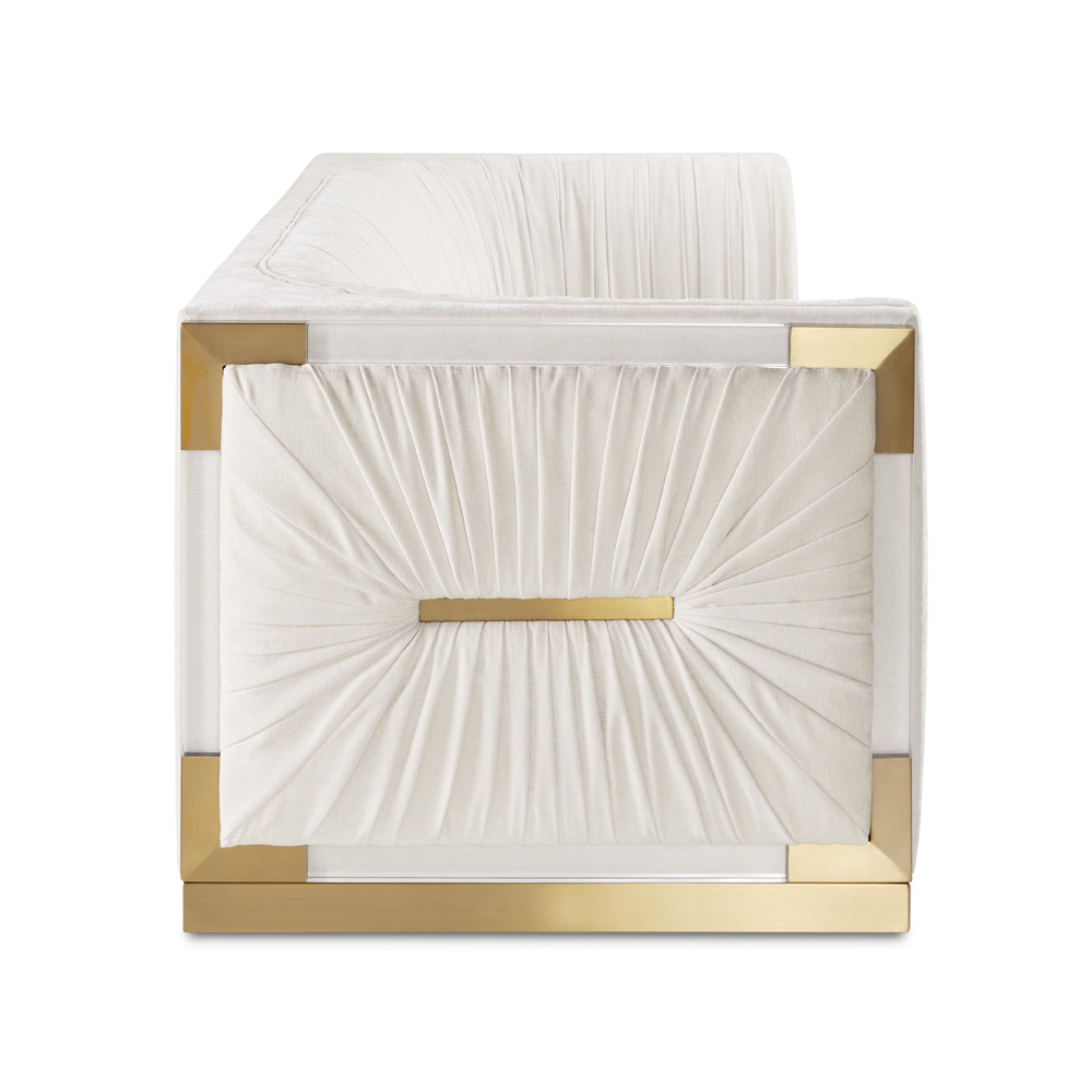 Paloma Gold Sofa: Contessa Vanilla